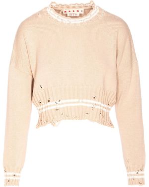 Marni Roundneck Sweater - Natural