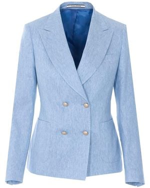 Tagliatore J-Coral Jacket - Blue
