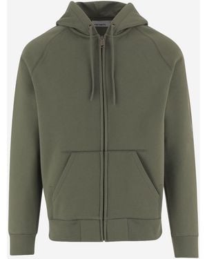 Carhartt Cotton Hoodie Sweatshirts - Green