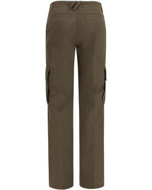 Burberry Gabardine Cargo Trousers - Green
