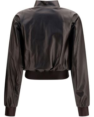 Gucci Soft Nappa Bomber Jacket - Black