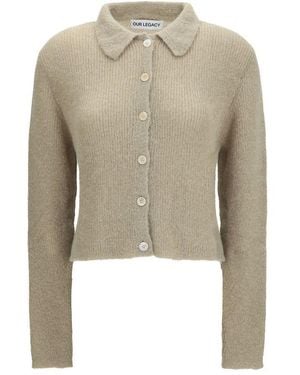 Our Legacy Beige Alpaca Vicugna Pacos Polo Shirt - Natural