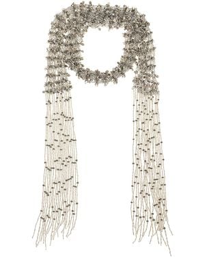 Dries Van Noten 09000-Neckl.W261-1911 Q.046 Neckl. Gls Pc Pvc Abs Br Sciarpa - White