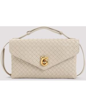 Bottega Veneta Knot Lock Shoulder Bag - Natural