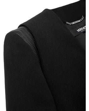 Versace Blazer Virgin Wool Jacket - Black