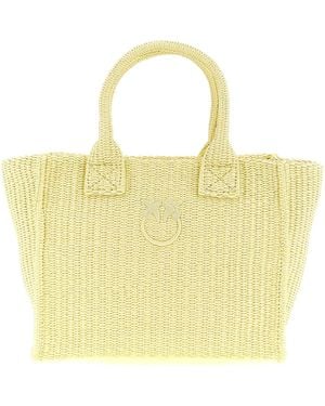 Pinko Beach Mini Shopping Bag - Yellow