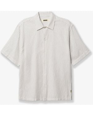 Woodbird Wbwang Linen And Cotton Blend Shirt - White