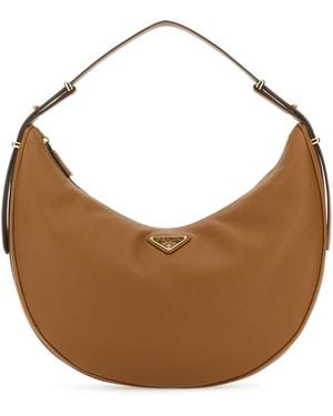 ハンドバッグ Prada Brown Suede Big Arqua Handbag Prada Suede Big Arquã£Â¨ Handbag in Brown | Lyst