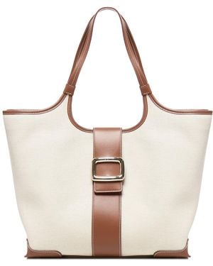 Roger Vivier Viv Choc Tote Bag - White