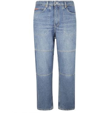 Martine Rose Straight Leg Jeans With Reversible Pockets - Blue