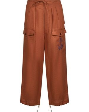 Holy Caftan Pants Ancora Linen - Brown