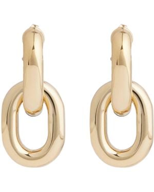 Rabanne Double Xl Link Earrings - Metallic