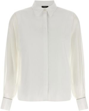 Peserico Stretch Cotton Shirt - White