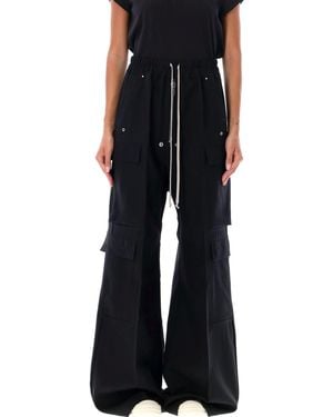 Rick Owens Wide-Leg Cargo Trousers For - Blue