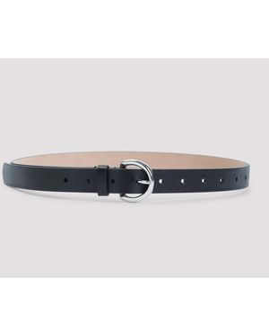 Phoebe Philo Round Buckle 25Mm Belt Calf Leather - Blue