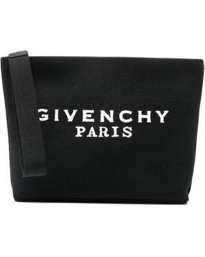 Givenchy Logo Cotton Pouch - Black
