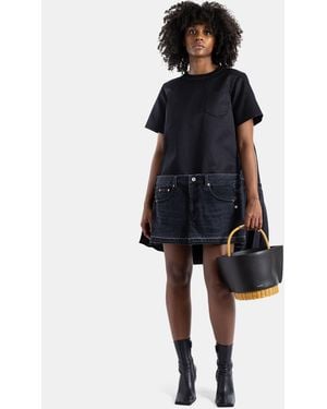 Sacai Hybrid Denim Dress - Blue