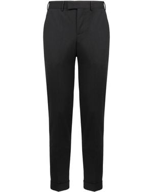 PT Torino Wool-Blend Chino Trousers Chinos - Black