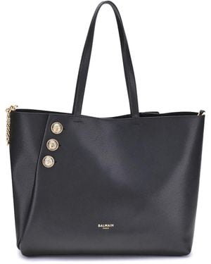 Balmain Emblème Tote Bag - Black