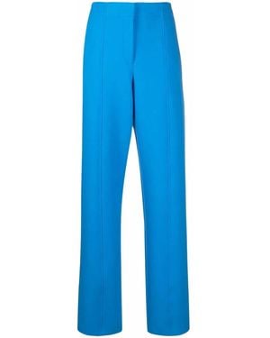Ferragamo High-waisted Straight-leg Pants - Blue