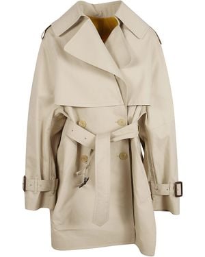 Givenchy Cocoon Short Cotton Trench - Natural
