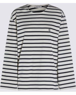 Anine Bing And Cotton T-Shirt - Black