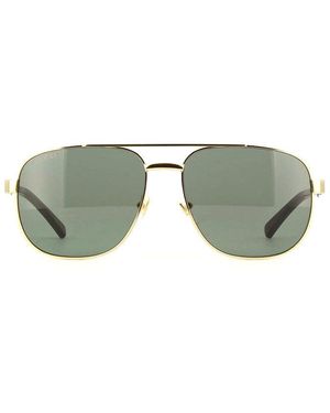Gucci Sunglasses Aviator Full Rim, Frame And Lens Gg1223S002 - Green