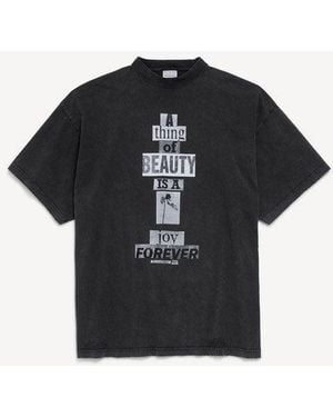 Balenciaga Oversized T-Shirt T-Shirts And Polos - Black