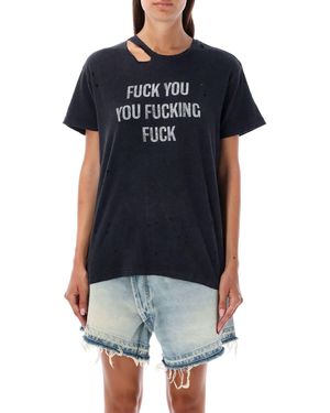 R13 Fuck You T-shirt - Blue