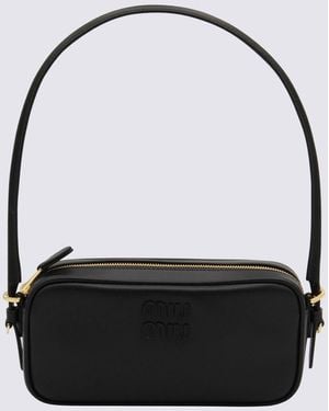 Miu Miu Leather Mini Bag - Black