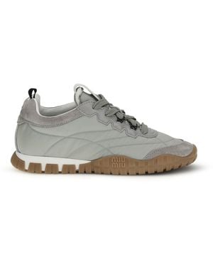 Miu Miu Sneakers Tyre Upper: Recycled Polyamide Sneakers - White