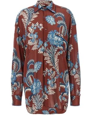 Etro Floral Foliage Shirt - Red