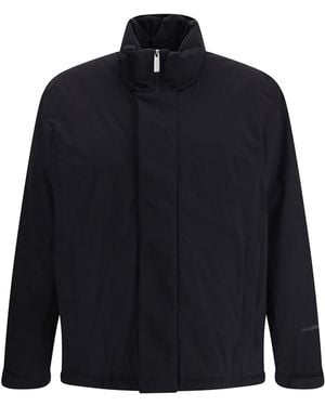 Herno Bomber Jacket With Zip And Snap Buttons Closure - Blue