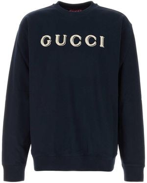 Gucci Midnight Blue Cotton Sweatshirt