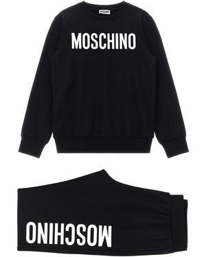Moschino Sweatshirt + Joggers Set - Black