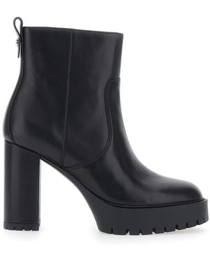 Pinko Ankle Boots Clara 01 Calfskin Cow Leather - Black