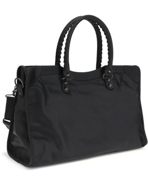 Balenciaga Handbag Le City Grande Polyamide Shoulder Bags - Black