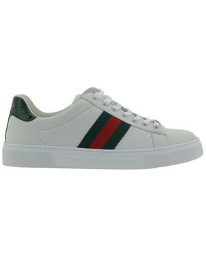 Gucci Calf Leather Bos Taurus Low Top Trainers - Grey