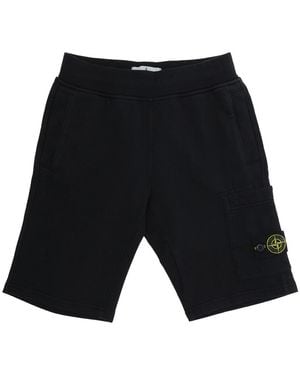 Stone Island Bermuda Shorts Cotton - Black