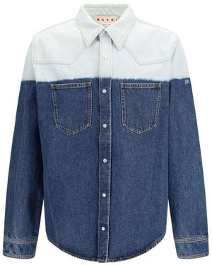 Marni Blue Denim Shirt