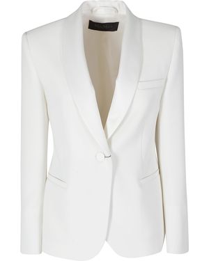 Max Mara Scatola Triacetate Poliestere Giacca - White