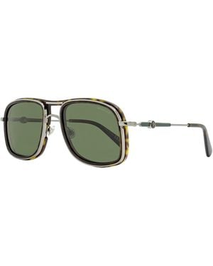 Moncler Kontour Polarized Sunglasses Ml0223 52R Ruthenium-Havana 56Mm Metal/Plastic (Acetate) - Green