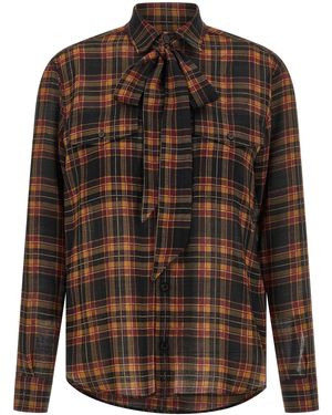 Saint Laurent Cassandre Shirt - Brown