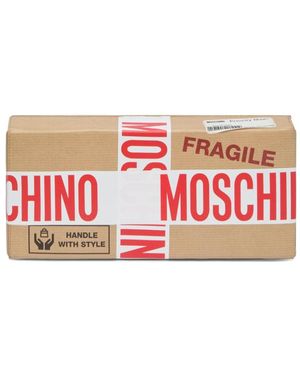 Moschino Box Bag Clutch - Red
