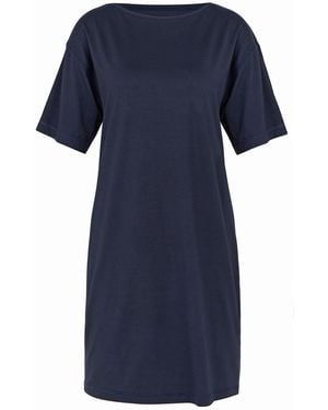 CALIDA Camicia Da Notte Lyocell - Blue