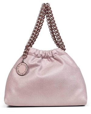 Stella McCartney Shell Falabella Mini Drawstring Crossbody Bag - Purple