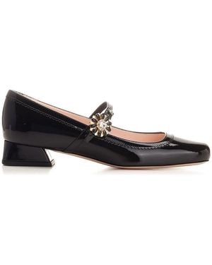 Roger Vivier Très Vivier Mary Jane Shoes - Black