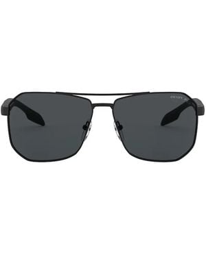 Prada Linea Rossa Ps51Vs Metal Occhiali Sole - Black