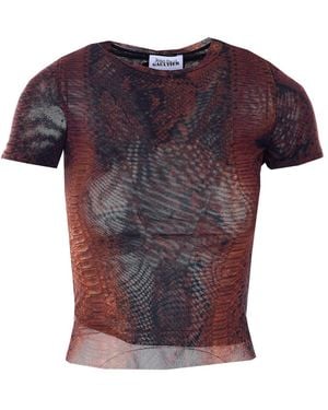 Jean Paul Gaultier Python Printed Baby T-Shirt - Purple