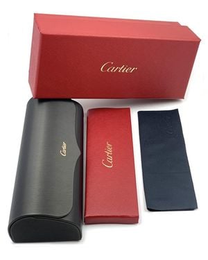 Cartier Ct0460S Santos De 001 Metal Occhiali Da Sole - Red